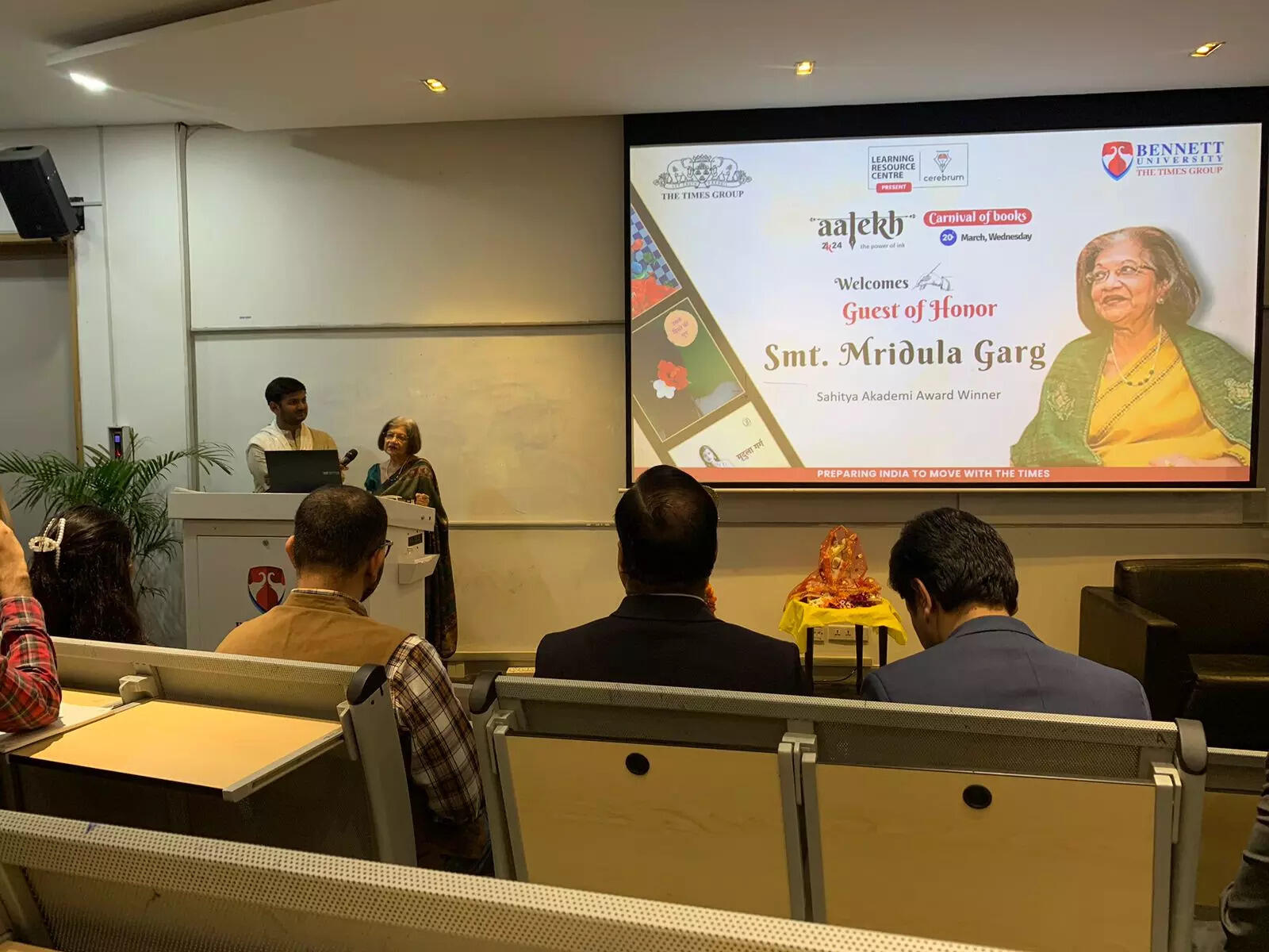 Literary luminary Mridula Garg inspires at Aalekh 2k24