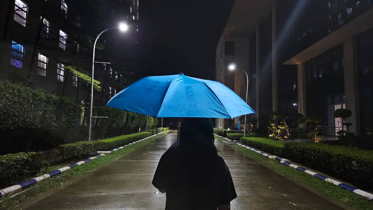 A splash of colour against the night. 