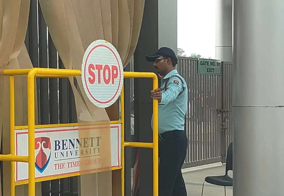 ​A friendly face, always ensuring our safety at the campus gates.