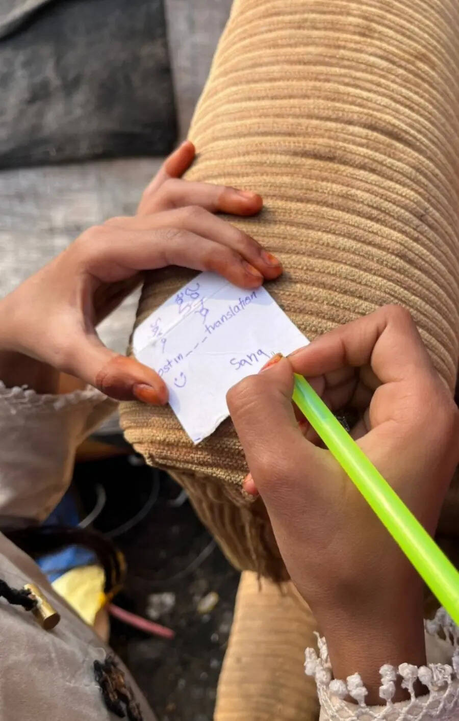 girl writing