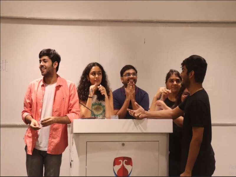 The judges as well as the core team members before announcing the winners.
