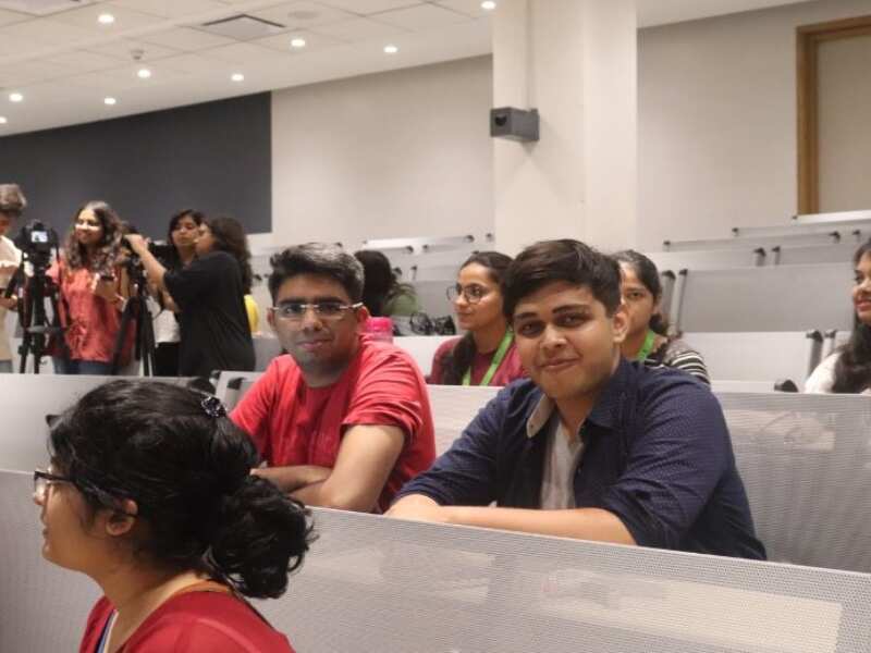 The event was not limited only to the Freshers, second year students were also seen participating enthusiastically.