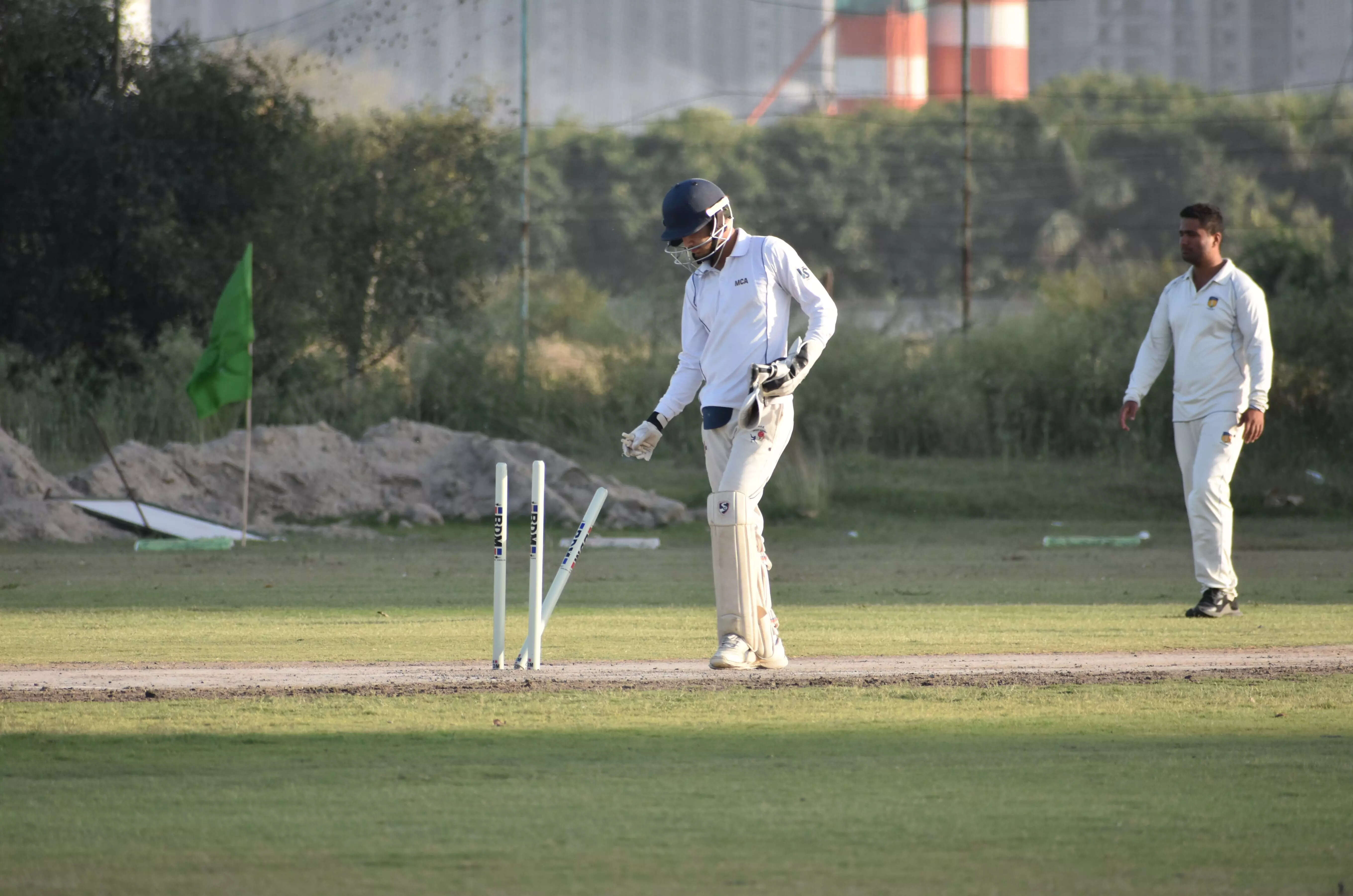Clean bowled