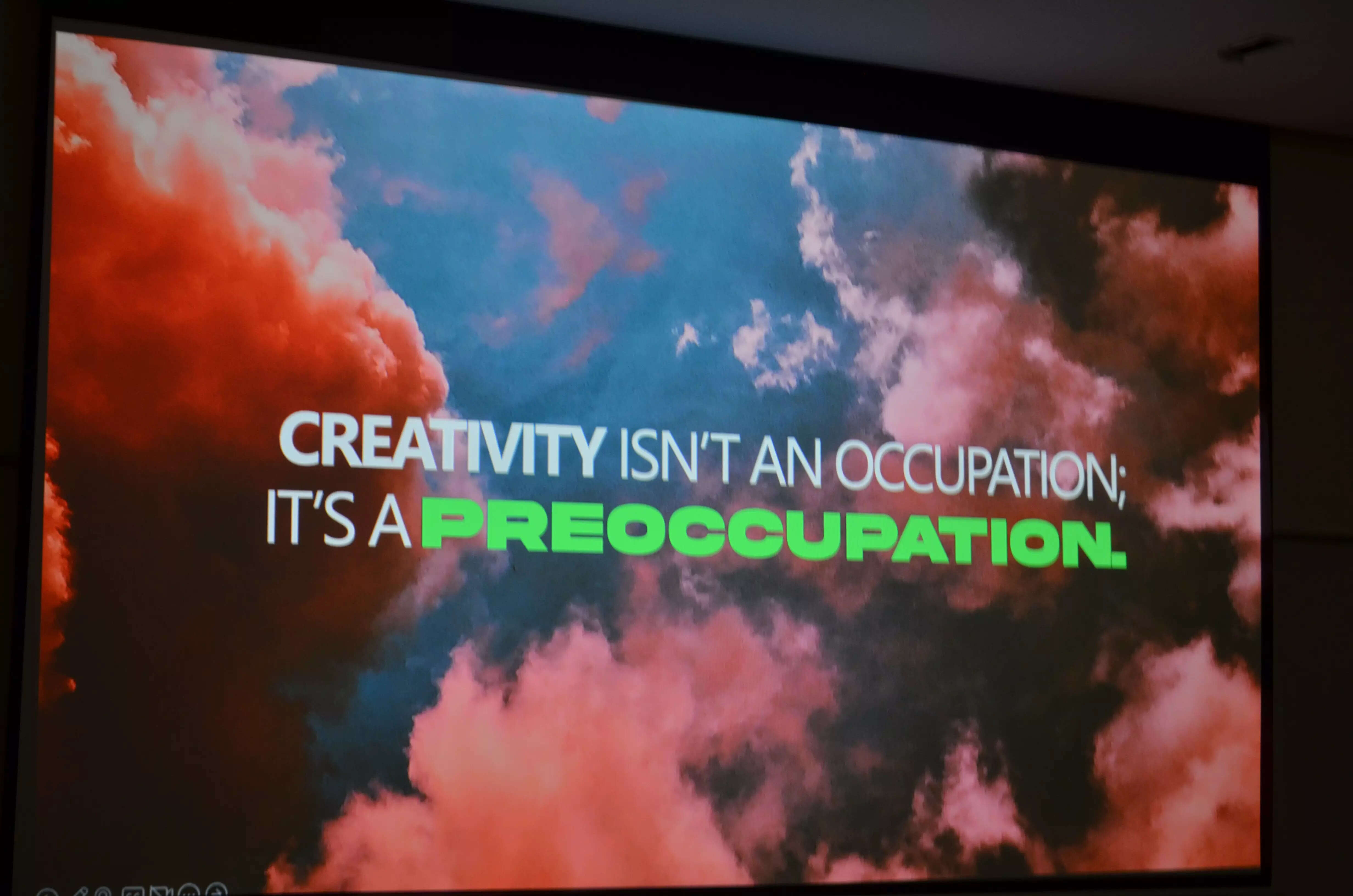 Talking creativity